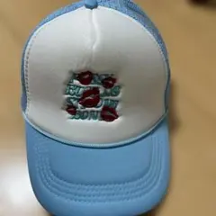 LA ROPA ラロパ メッシュキャップ水色 唇 スター刺繍 Y2K ストリート