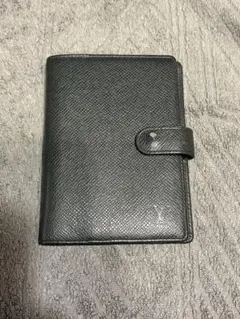 Louis Vuitton タイガ 手帳カバー ブラックレザー