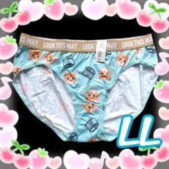 エメフィール❣️ショーツ パンツ ネコ柄 茶トラ ネコ キャット 可愛い LLのサムネイル