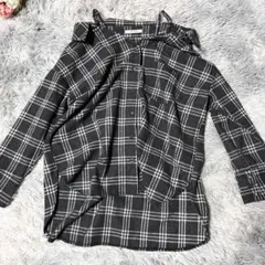 REDYAZEL レディアゼル チェック柄　オフショル　チュニック　ミニワンピ