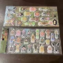 こびとづかん はってはがせるずかんシール 2セット