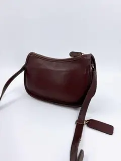 美品　オールドコーチ ショルダーバッグ 9031 レザー 茶色 USA製 880