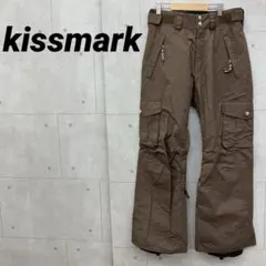 kissmark スノボパンツ サイズM ブラウン ワンポイント レディース