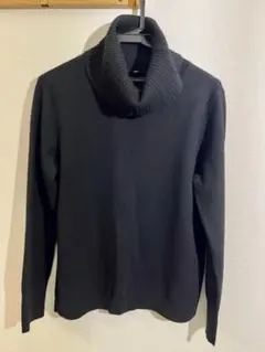 UNIQLO タートルネックニット ブラック レディスXL