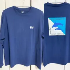 ヘリーハンセン HELLY HANSEN ロンT ネイビー　L