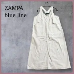 ZAMPA blue line ジャンパースカート サロペット M ホワイトのサムネイル