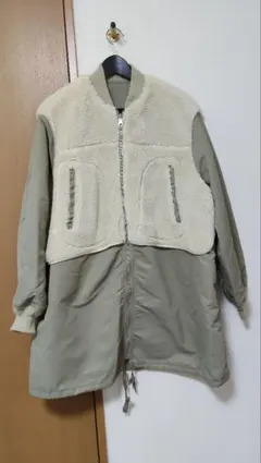 ※値下げ　ADAM ET ROPE MA-1 ボアリバーシブルコート
