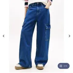 TOMMY JEANS ルーズワイド カーゴジーンズのサムネイル