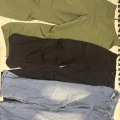 カーゴパンツセット（オリーブ・ブラック・デニム）