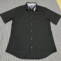 【美品】トミーヒィルフィガー　スリムフィット　シャツ　黒　XL