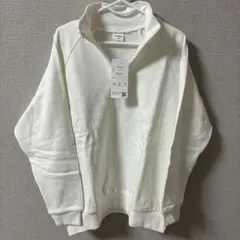 ハーフジップ トレーナー 130 ホワイト