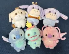 ディズニーストア　うるぽちゃちゃん　スティッチ イーヨー 6体セット