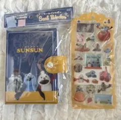 【パペットスンスン】シールバインダー（みんな） & ドロップシール セット