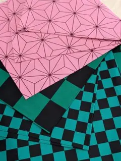 A806 プリント柄 100cm×50cm　コットン100%　5枚組