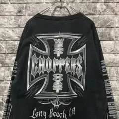 希少 WEST COAST CHOPPERS ロンT ロング Tシャツ XL 黒 WEST CHOPPERS COAST 長袖Tシャツ