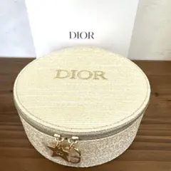 新品 未使用 Dior ディオール 円形 収納ボックス ミラー付き ポーチ