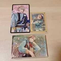 あんスタ 中国 花札 流砂コロッタ ギラギラドリームカード 鳴上嵐 3点セット