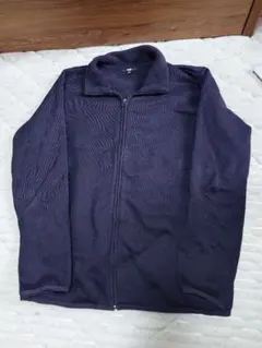 UNIQLO XL ネイビー ジップアップトレーナー