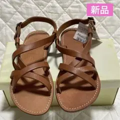 新品 Vert Dense ヴェールダンス レザーサンダル 牛革 24cmのサムネイル
