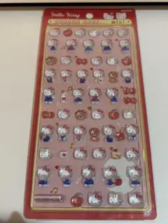 【正規品】　赤　キティちゃん　ボンボンドロップシールミニ