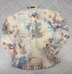SHEIN X 長袖シャツ 天使柄 総柄 Mサイズ