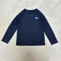 ノースフェイス　140cm 長袖トップス　薄手　スポーツインナー　ネイビー