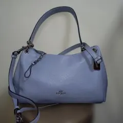 COACH ショルダー2wayバッグ ライトブルー