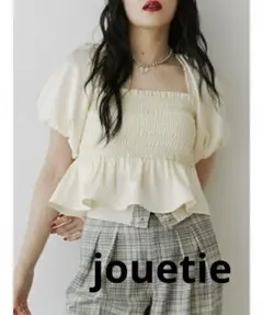 jouetie ジュエティ シャーリング2WAYブラウス オフホワイト