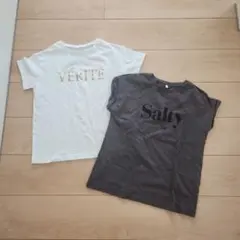 ロゴTシャツ 2枚セット ホワイト グレーのサムネイル