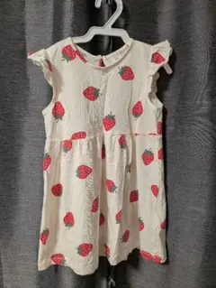 H&M いちご柄 ワンピース 85cmのサムネイル