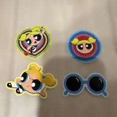 パワーパフガールズ ステッカー 4枚セット バブルス