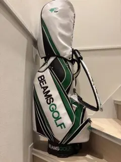 BEAMS GOLFのnew ツアープロキャディバッグ(白x赤x紺) - メルカリ