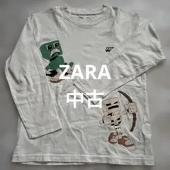 ZARA Minecraft ロンT 長袖カットソー　130cm オフホワイト