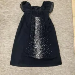 TOCCA ワンピース 120cm ブラック リボン装飾 - メルカリ