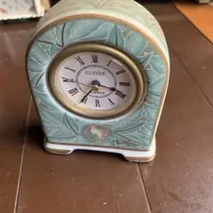 ジャンク品　ELYYSEE 陶器製 置時計 ローマ数字