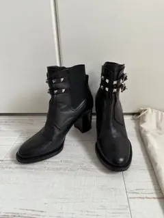 VALENTINO ロックスタッズ アンクルレザーブーツ 39サイズ