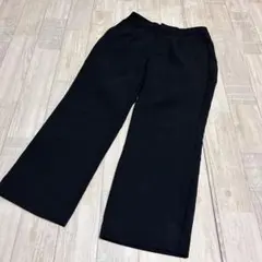 ブラック ワイドパンツ イージーパンツ M