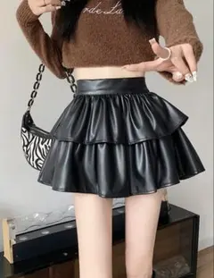 SHEIN レザースカート M