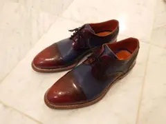 希少　限定品 madras 青茶色 ウィングチップシューズ