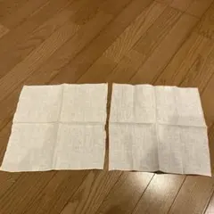 麻布テーラー購入　ポケットチーフ　カラーパイピング リネンチーフ ２色セット