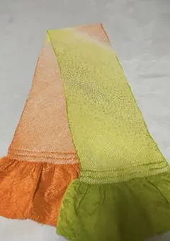 帯揚げ　絞り　ラメ