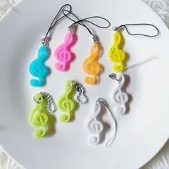 【訳あり品】 キラキラ音符キーホルダー おまとめセット