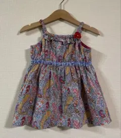 美品　ファミリア　チュニック　ワンピース　100 ペイズリー　花