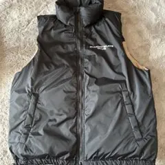 リバーシブルベスト 黒/ベージュ