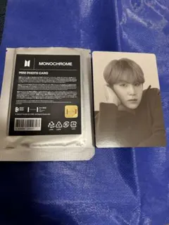 BTS MONOCHROME ミニフォトカード　SUGA ユンギ