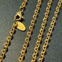 ヴィンテージ k18 18金 ネックレス チェーン 刻印 ゴールド スクリュー