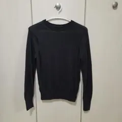 無印良品チャコールグレー長袖ニット