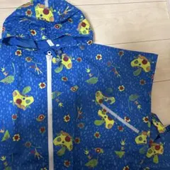 ベビーレインコート S 青 ラーゴム