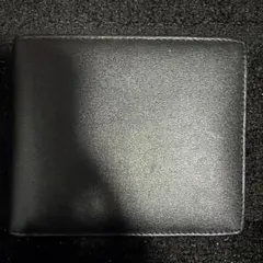 二つ折り財布 ブラック ブラウン