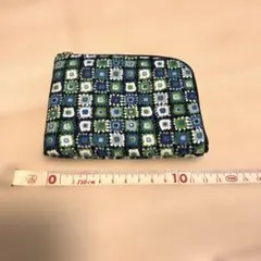 新品未使用Ｌ字ファスナー マルチポーチ小銭入れカードケースハンドメイド